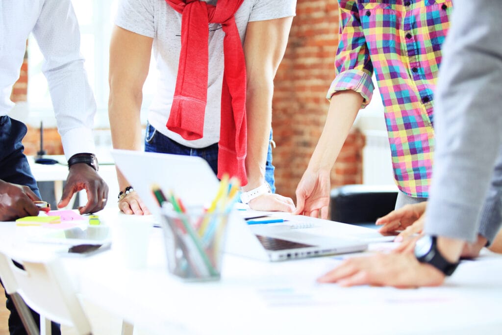 Product owners and development team collaborating on WordPress project